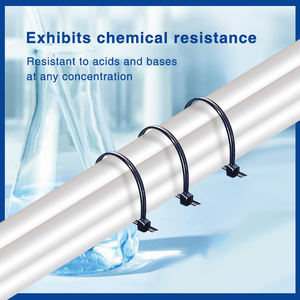 Attaches de câble multi-usages en nylon 66 autobloquantes de qualité supérieure, résistantes aux produits chimiques, 4,6x200 mm, noires - Product Image 3