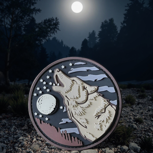 울부짖는 늑대 pvc 패치 3D 캡 아플리케 액세서리 사용자 정의 후크 및 루프 3D 실리콘 pvc 패치 의류 용 고무 라벨 - Product Image 6