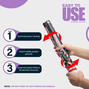 Fornitore di porcellana biodegradabile coriandoli sparatutto per esterni e interni utilizzare coriandoli di carta da 60cm per feste - Product Image 4