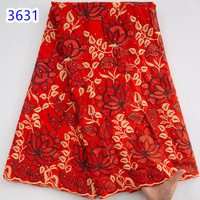Dernière séquence africaine coton dentelle tissu 2024 haute qualité suisse Voile dentelle tissu nigérian Parry élégant robe pour les femmes 3631