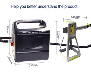 Portable 20W 30W Fiber <strong>Laser</strong> <strong>Marking</strong> Machine Handheld Expiry Date <strong>Coding</strong> for Metal Jewelry New Condition with Max Performance - Product Image 5