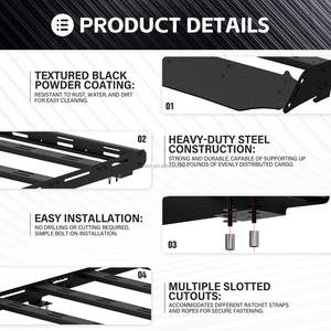 ตะกร้าแร็คหลังคารถ Toyota 4 2024, ตะกร้าแร็คหลังคารถใช้ได้กับ2010 - Product Image 5