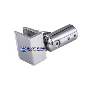 304 Stainless Steel Polished Chrome Tube Holder Glass Clamp Supplier