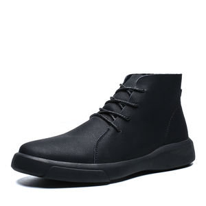Nueva llegada de gran tamaño botas de cuero genuino para los hombres Oxfords de invierno con cierre antideslizante altura del tobillo - Product Image 2