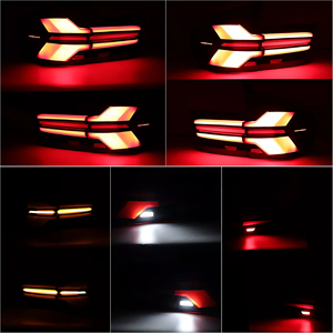 Đèn hậu <span class=keywords><strong>LED</strong></span> khói, đèn phanh, đèn báo rẽ kiểu G05 cho BMW X5 E70 F15 2007-2013, đèn chạy tuần tự - Product Image 6