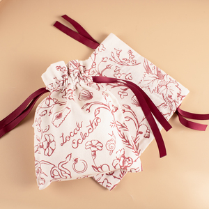 Eco-Friendly Fashion Custom Logo <b>Printed</b> Patterned Fabric Craft Cotton <b>Canvas</b> Pouch - Product Image 4