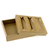 Carpeta de Papel Kraft Marrón Corrugado Reciclado Ecológico con Logotipo Personalizado en Relieve de Alta Calidad con Inserto de Cartón para Envío