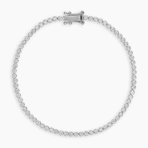 Factory Wholesale Exquisite Bezel <b>Set</b> Round Cut 2.5mm Vvs Gra Moissanite Jewelry 14k Gold Filled Tennis Bracelet - Product Image 6