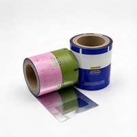 Rouleau de film à haute barrière thermoscellable personnalisé pour l'emballage de barres chocolatées, rouleau laminé en aluminium