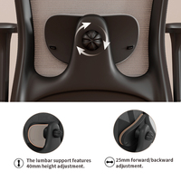 Conception de chaise pivotante de conférence confortable rotative à 180 degrés chaise de bureau pour personnel exécutif chaise en maille noire ergonomique pour le bureau