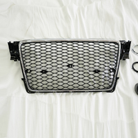 Grille en maille chromée de style RS4 pour Audi A4 B8 08-12 S4, nouveau matériau ABS, haute qualité, installation facile, garantie de 3 mois, 3-7 jours