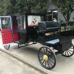 Vagoneta Eléctrica de Turismo Estilo Clásico Vintage, Carroza Real Negra, Vehículo de Turismo Personalizado de Estilo Europeo en Venta - Product Image 3