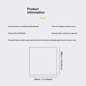 Couverture d'emmaillotage en <span class=keywords><strong>polaire</strong></span> corail pour enfants 80*80cm, serviette de bain épaisse pour nouveau-né, <span class=keywords><strong>poncho</strong></span> absorbant à motif de dessin animé, livraison rapide - Product Image 6