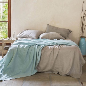 Pure Linen Summer Cover Natural Bamboo Cloth Linen <b>Flat</b> Sheet Pillowcase <b>Flat</b> Sheet Set Linen Bedding Set for Home Hotel - Product Image 4