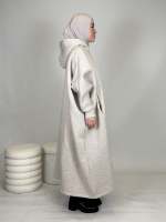 Nouvelle Abaya en velours côtelé personnalisée avec cordon de serrage, style Kaftan, Robe Turque Grande Taille, Coupe Ample et Fermée, Tenue de Prière Hiver pour Femme Musulmane