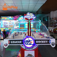 Table de hockey dôme commerciale à monnayeur, machine de jeu d'arcade de hockey pour 2 joueurs, jeu sportif d'intérieur pour centre commercial et FEC