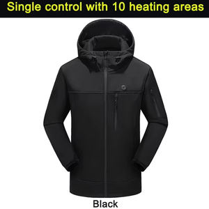 แจ็กเก็ตอุ่นไฟฟ้า USB กันลมสำหรับผู้ชายเสื้อโค้ทให้ความร้อนในฤดูหนาว - Product Image 5