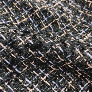 Ovillo de lana de tweed a cuadros para mujer, tejido italiano teñido, abrigo - Product Image 5