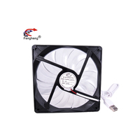 Fengheng — ventilateur d'air 12v 24v 120mm 120x120x18mm, Axial, sans balais, Transparent, avec connecteur USB, courant continu