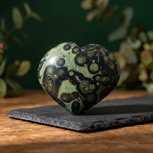 Cœur gonflé en jaspe Kambaba, pierre de cristal naturelle polie, cœur décoratif de guérison pour la décoration intérieure, la méditation, le Reiki, cadeau - Product Image 4