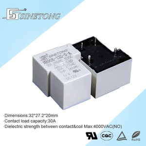 Sinetong NB90E-12S Miniature 12V Relais Électromagnétique Blanc 1NO 4-Pin Haute Puissance avec 5V-48V Tension de Bobine 1A Protection Scellée - Product Image 5