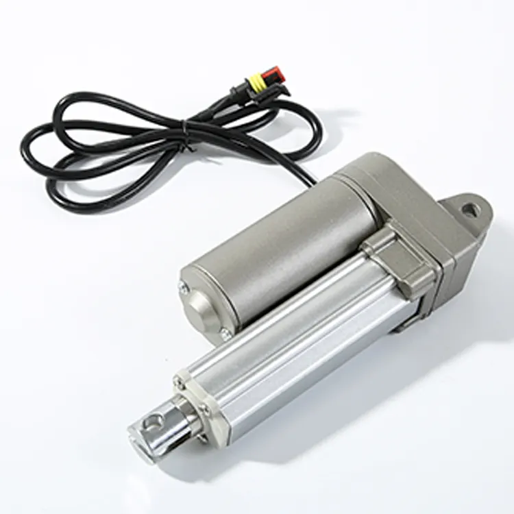 1200n 600mm inme fırçalanmış Dc Motor elektrikli pistonlu yüksek hızlı 12v doğrusal aktüatör