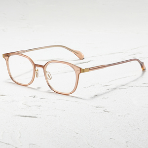 Classic Oval Acetate <b>Eyeglasses</b> <b>Frames</b> Full Rim Solid Brown Anti-Uv For Adults Unisex Vision Correction - Product Image 5