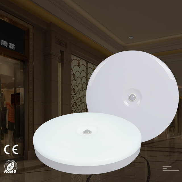 Hot Selling Plastic Body 12W 18W 24W 2835 Ceiling Mounted Sensor Induction Led Ceiling Light
