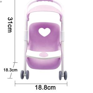 <span class=keywords><strong>Lovely</strong></span> Pretend <span class=keywords><strong>Stroller</strong></span> 3D Eyes Toy Botella de lactancia Pee Bebida de agua Leche <span class=keywords><strong>Baby</strong></span> Dolls - Product Image 3