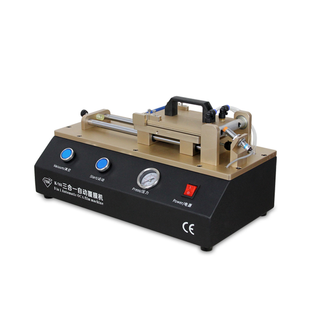 3-in-1 Automatic OCA Film Laminating Machine TBK 765 Built-in Vacuum Pump and Air Compressor for Mobile Phone LCD Screen Repair