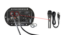 Amplificateur de puissance HiFi E20S avec basses profondes, 220V 12V 24V, caisson de basses avec double microphone, radio FM, BT 5.0, carte amplificateur audio pour voiture, home cinéma
