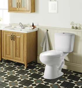 Shauchalay Tốt Nhất Nhà Vệ Sinh WC Hai Mảnh Hiện Đại Được Thiết Kế Đèn <span class=keywords><strong>Flash</strong></span> Gốm Siphonic Bộ Phòng Tắm Thiết Bị Vệ Sinh S Trap Phương Tây Nhà Vệ Sinh - Product Image 5