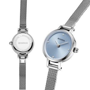 Reloj de Cuarzo Delgado Personalizable para Mujer con Correa de Joyería Impermeable, Variedad de Colores, MOQ Bajo, Logotipo OEM, Movimiento Japonés - Product Image 6