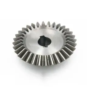 Customize Steel Plastic Straight Spiral Bevel Gears And Pinion With Ratio 7 8 11 14 33 39 45