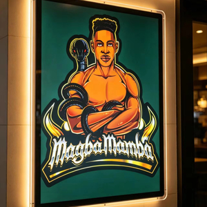 Insegna LED Retroilluminata Personalizzata di Grado Commerciale con Logo, Insegna Luminosa per Squadre Sportive e Mascotte, per Pub, Man Cave, Palestra - Product Image 1