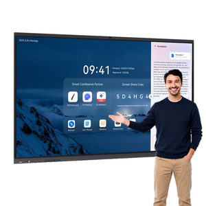 <span class=keywords><strong>Lavagna</strong></span> <span class=keywords><strong>Interattiva</strong></span> 4K da 65 Pollici con Schermo Touch a 20 Punti, Android/WIFI LCD per Insegnamento, Conferenze e Uso Aziendale - Product Image 1