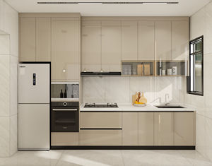 Muebles de Cocina Completos, Estilo Moderno, Gabinetes de Cocina de Alta Gama Personalizables, Gabinetes de Cocina de PVC con Fregadero - Product Image 2