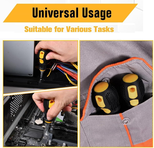 Juego de Destornilladores Magnéticos Portátiles Profesionales para el Hogar, con Estuche, Ranura Plana y Estrella para Tornillos - Product Image 6