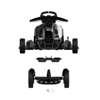 Kart à Pédales Électrique NINEBOT GOKART Pro Haute Vitesse 40 km/h, Buggy de Course, Design Tendance Sombre, Karting Électrique pour Adulte