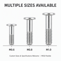 Vis à tête plate micro JinLi M0.6 M2.0 en acier au carbone zingué, fixations filetées non standard personnalisées pour l'électronique, PCB, OEM, ODM