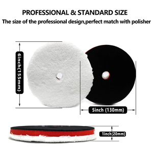 LEADMAX Polisseuse de voiture à double <span class=keywords><strong>action</strong></span> Enlèvement de la cire de coupe en microfibre Enlèvement de finition Polissage Support OEM Personnalisable pour le polissage des sols - Product Image 2