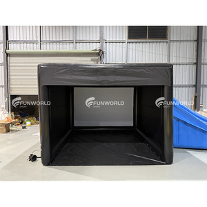 <span class=keywords><strong>Prix</strong></span> usine Portable Cage d'entraînement de golf Simulateur de golf gonflable Projecteur Tente de tir avec écran - Product Image 3