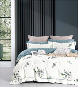New Customized Solid Printed Cotton 128*68 Duvet Cover Set Geometric <strong>Floral</strong> Pattern Comforter <strong>Fitted</strong> <strong>Sheet</strong> for Hospital Hotel - Product Image 5