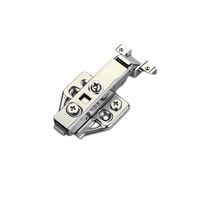 Charnière réglable tridimensionnelle noire pour porte vitrée avec amortissement, pour porte de placard ou de dressing