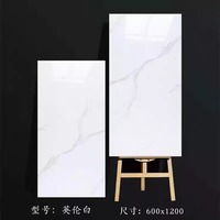 Approvisionnement Direct Usine Carrelage en Porcelaine Sol Effet Marbre Moderne 60X120 pour Construction Intérieure Accents de Cuisine et Villas
