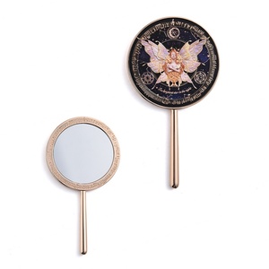 High End <b>Angel</b> <b>Goddess</b> Pattern Round Shape UV Printing Handheld Mirror - Product Image 2