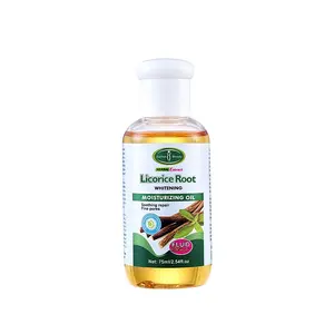 Herbal pemutih kulit pencerah ekstrak minyak zaitun pelembap perbaikan minyak akar Licorice