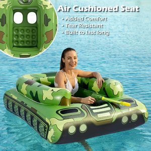 Không Trượt Tank <span class=keywords><strong>Inflatable</strong></span> Hồ Bơi <span class=keywords><strong>Float</strong></span> Với Súng Nước An Toàn Cho Người Lớn Trẻ Em Hồ Bơi Bãi Biển Hồ Đảng Bơi Đồ Chơi - Product Image 2