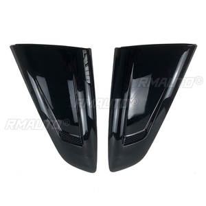 Car Rear Louver Trim for Ford Mustang 2015-2022 Windows <b>Shutter</b> Cover Vent Scoop Carbon Fiber Style Decoration Accessories - Product Image 4