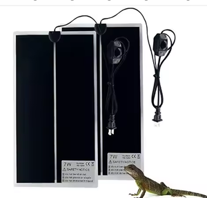 Горячая новинка 2024: Тепловой коврик LuckyHerp черного цвета с УФ-лампой для рептилий, мощность 5-35 Вт - Product Image 2